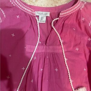 Rachel Zoe Pink Blouse with tassels